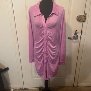 Wild Fable Ruched Shirt Dress NWT